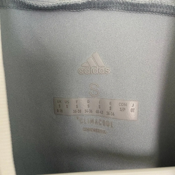 EUC | Adidas women’s‎ climacool light gray soccer jersey — small - Picture 3 of 5
